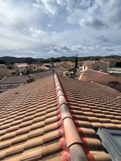 Faîtière rénovée en fin de chantier